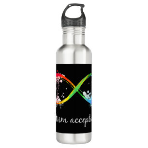 Garrafa Mostrar suporte para Autismo e sua aceitação com