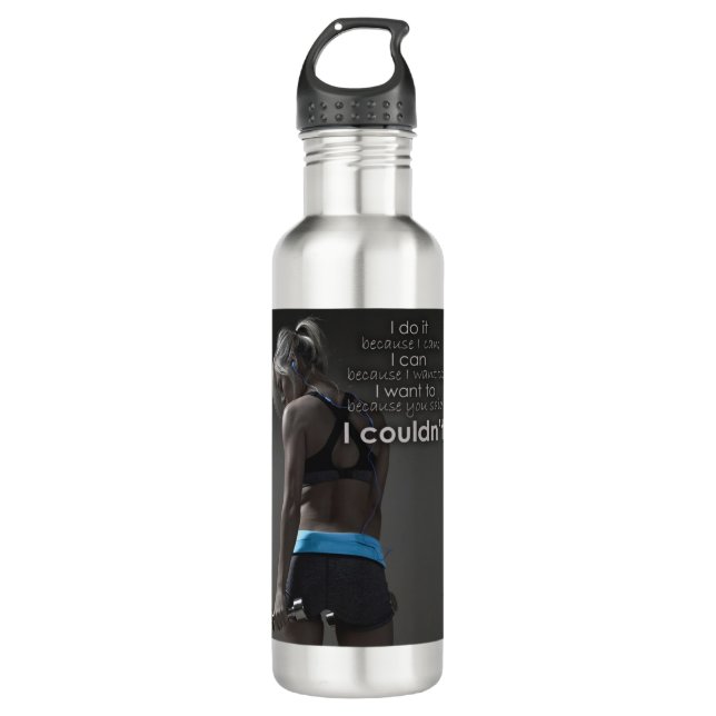 Garrafa Motivação da malhação e da construção de bases (Frente)