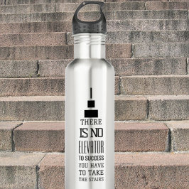 Garrafa Motivação de sucesso cita design, negro moderno e