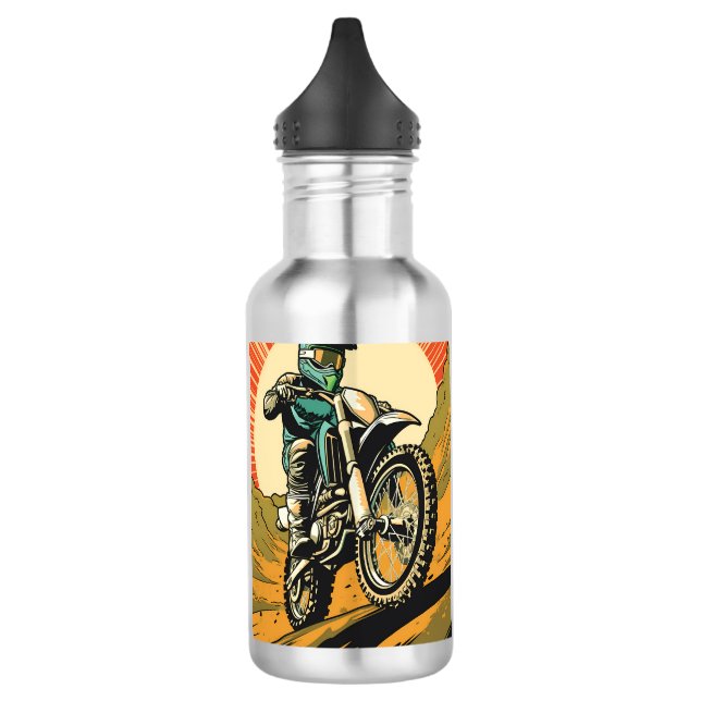 Garrafa Motocross de nome personalizado (Esquerda)