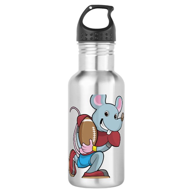 Garrafa Mouse com equipamento de futebol (Frente)