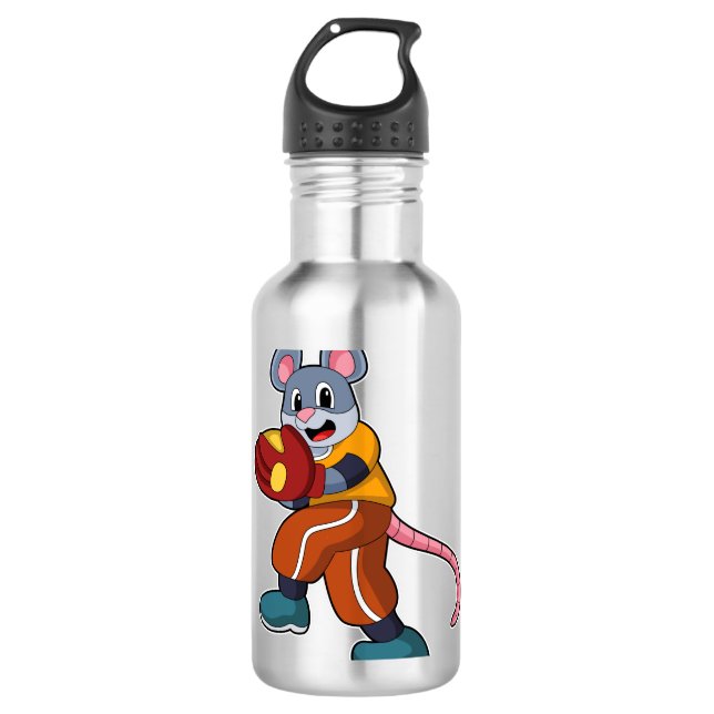 Garrafa Mouse no Baseball com luva de baseball (Frente)