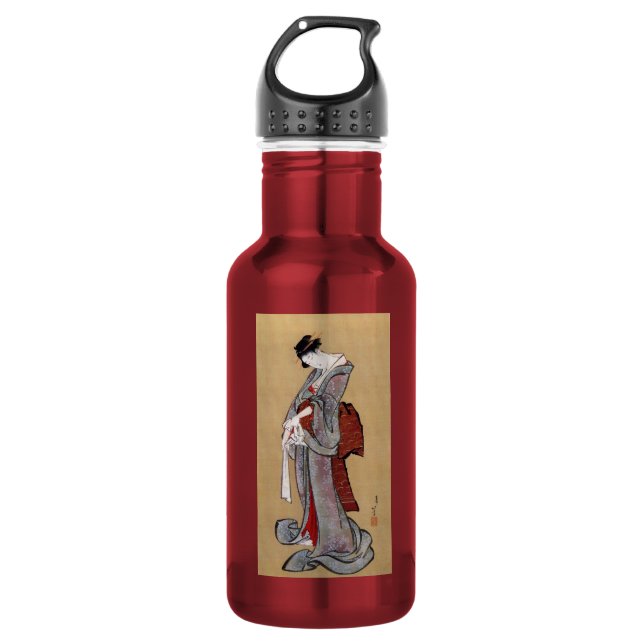 Garrafa Mulher Geisha Japonesa, Hokusai (Frente)