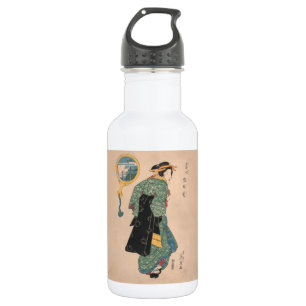 Garrafa Mulher Kimono japonesa: Ukiyo-e Woodblock Impressã