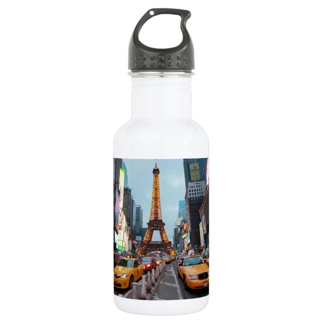 Garrafa Mundo Misto - Nova Iorque e Paris (Frente)