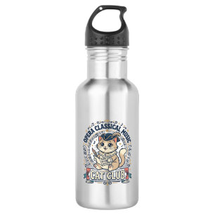Garrafa Música Clássica Ópera Gato Gato Fofo Camiseta Desi