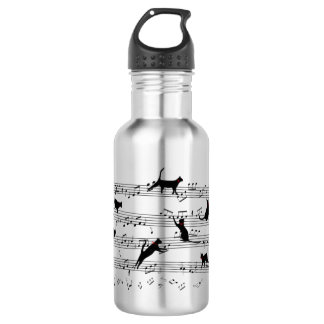 Garrafa Música de Cat Playing Note, Música de Cat, Present