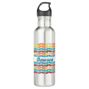 Garrafa Mustache Hipster Vintage Retro