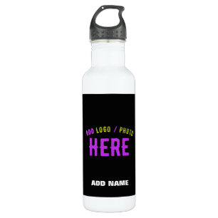 GARRAFA NA MODA MODERNO PERSONALIZÁVEL NEGRO VERIFICADO CO