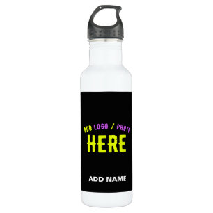 GARRAFA NA MODA MODERNO PERSONALIZÁVEL NEGRO VERIFICADO CO