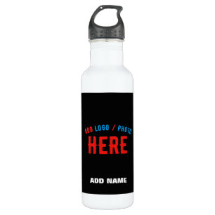 GARRAFA NA MODA MODERNO PERSONALIZÁVEL NEGRO VERIFICADO CO