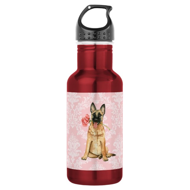 Garrafa Namorados Rosa Malinois (Frente)