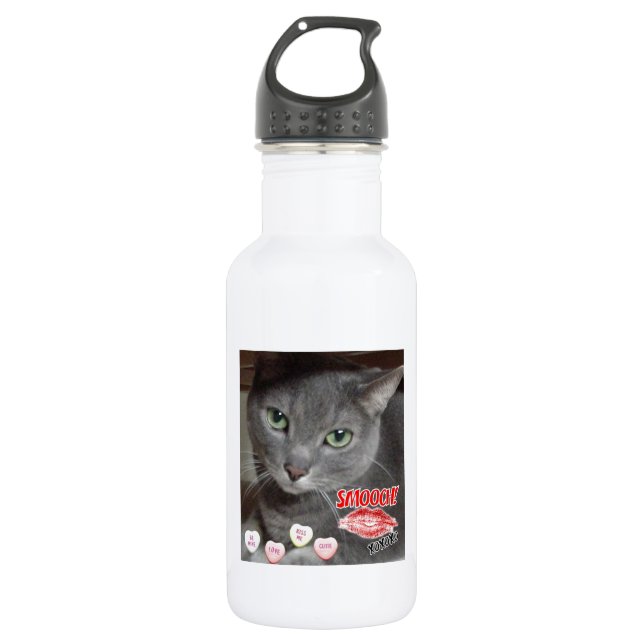 Garrafa Namorados Russo Blue Cat (Frente)