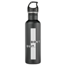 Garrafa Não deixe de ser tipografia moderna