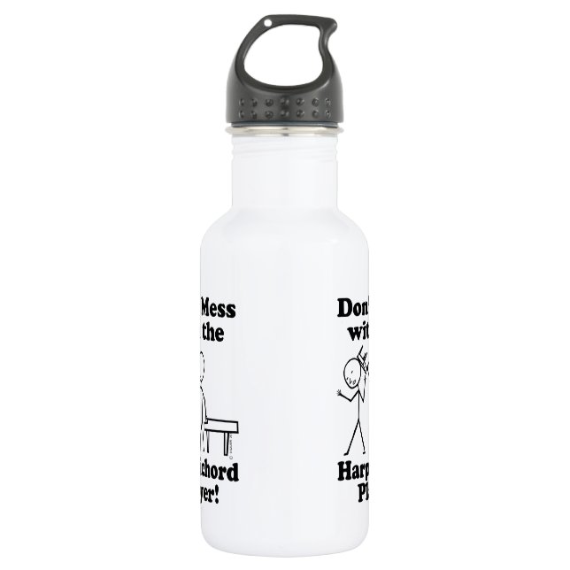 Garrafa Não se meta com o jogador de cravo (Frente)