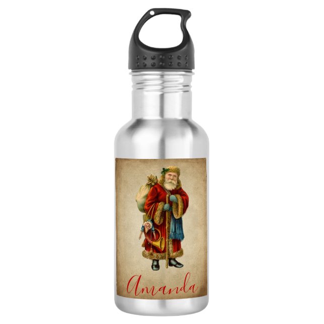 Garrafa Natais vintages Velho Pai Natal (Frente)