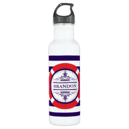 Garrafa Náutica Azul Marinho Monograma