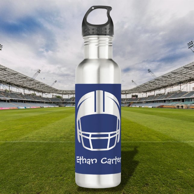 Garrafa Navy Blue Football Helmet Sports Water Bottle (Navy Blue Football Helmet Sports Water Bottle
)