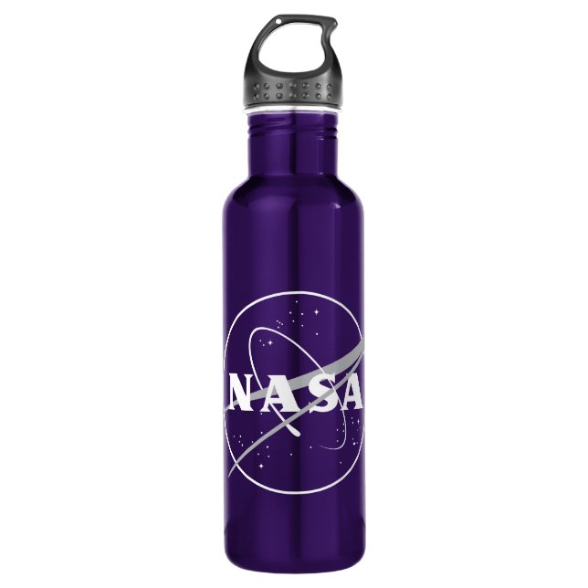 Garrafa Nebulosa de uma cor da Nasa, Roxo 24 oz (Frente)
