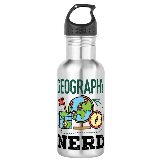 Garrafa Nerd geográfico (Frente)