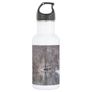 Garrafa Neve Sobre O Rio Finley, Água De Aço Inocente B