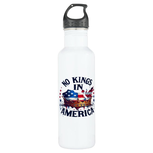 Garrafa No Kings In America Classic Retro Cool (Frente)