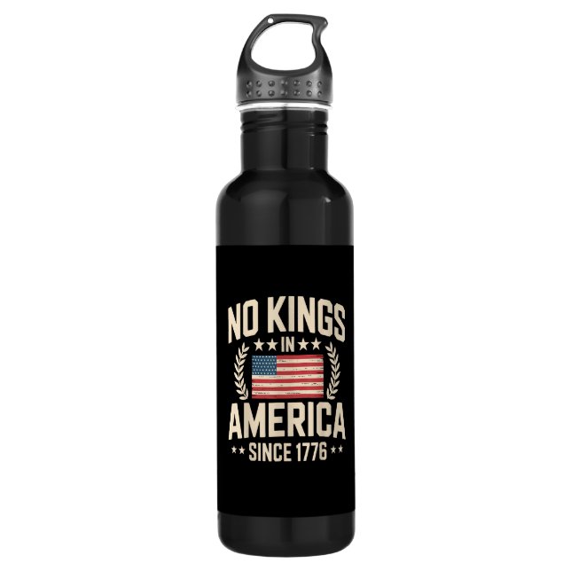 Garrafa No Kings In America Since 1776 Casual Cool Design (Frente)