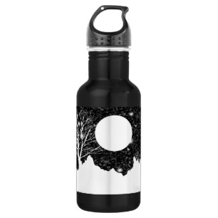 Garrafa Noite de inverno com lua de cheio -