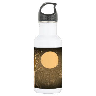 Garrafa Noite de inverno com lua de cheio - Vintage