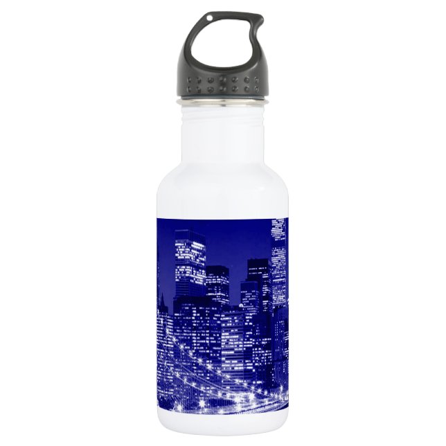 Garrafa Noite de Nova Iorque Azul (Frente)