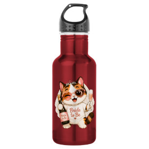 Garrafa Noiva Gatinha Calico Fofo e Aconchegante para ser 
