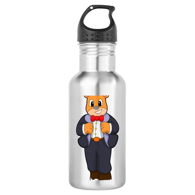 Garrafa Noivo Urso com Terno (Frente)