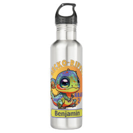 Garrafa Nome de Grau de Texto Personalizado do Kawaii Geck