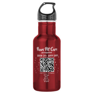 Garrafa Nome do logotipo da loja de animais Paws Pet Care