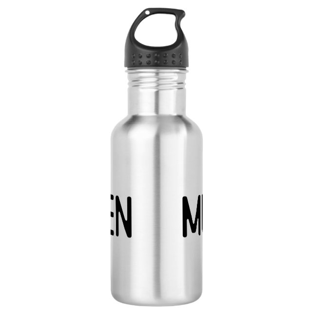 Garrafa Nome masculino Texto Preto cor texto Fonte Zcoolq  (Frente)