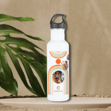 Nome Monograma Boho Arch Multi Photo Trendy Girly