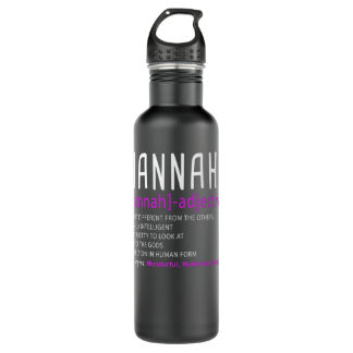Garrafa Nome Personalizado Descrição Hannah Premium
