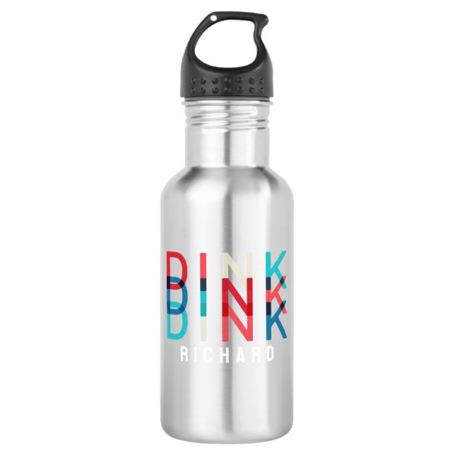 Garrafa Nome Personalizado Dink Equipa de Jogo de Pickleba (Frente)