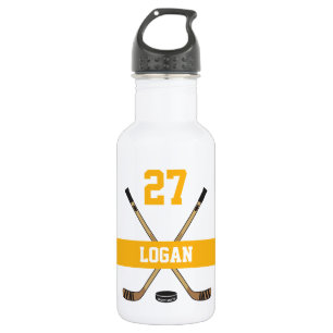 Garrafa Nome Personalizado do Jogador de Hóquei Número Ama