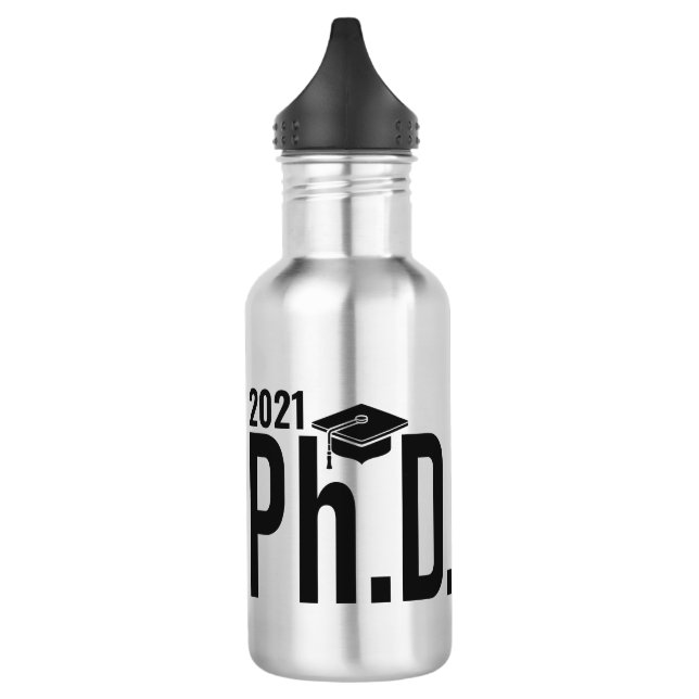 Garrafa Nome personalizado e ano Ph.D. (Esquerda)