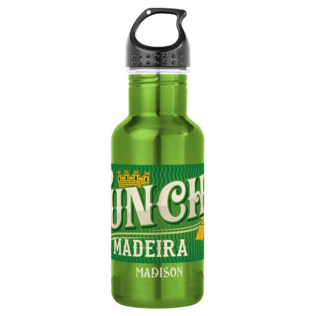 Garrafa Nome personalizado Funchal Madeira (Frente)