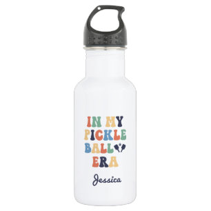 Garrafa Nome Personalizado Retro Na Minha Era de Picklebal