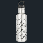 Garrafa Nomeie Tudo Sobre A Repetição De Diferentes Fontes<br><div class="desc">Imprima o seu nome numa garrafa de água de aço inoxidável personalizada em várias fontes divertidas aleatórias que se repetem a um ângulo todo à volta da garrafa. Mostrado em preto na sua escolha de vários frascos coloridos, você pode alterar as cores do texto usando o editor de design. Ou...</div>
