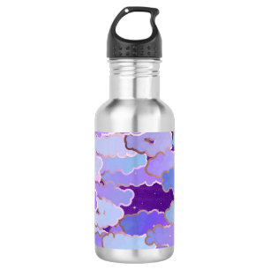 Garrafa Nuvens Japonesas, Crepúsculo, Violeta e Roxo Escur