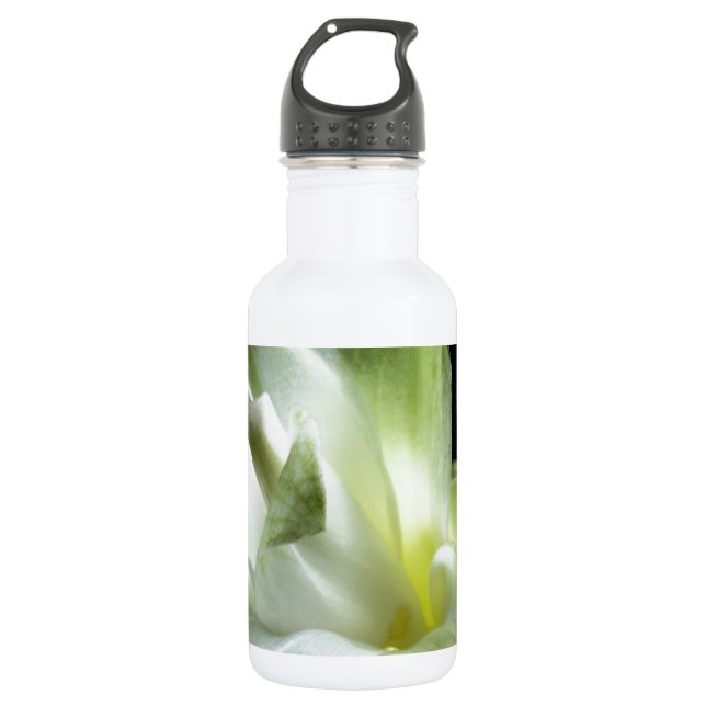 Garrafa o beijo branco do amor das flores da flor compo (Frente)
