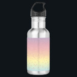 Garrafa O confete cor-de-rosa elegante do brilho do ouro<br><div class="desc">O design moderno e colorido que caracteriza o brilho cor-de-rosa do ouro do falso pontilha em um fundo do inclinação.</div>