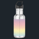 Garrafa O confete cor-de-rosa elegante do brilho do ouro<br><div class="desc">O design moderno e colorido que caracteriza o brilho cor-de-rosa do ouro do falso pontilha em um fundo do inclinação.</div>