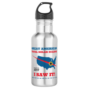 Garrafa O eclipse solar total - 2017 - eu vi-o!