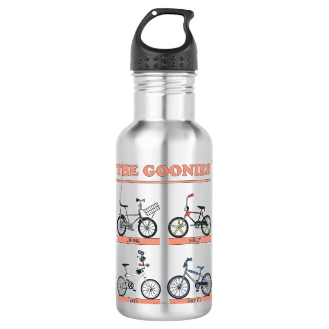 Garrafa O Gráfico de Bicicletas das Goonies (Frente)