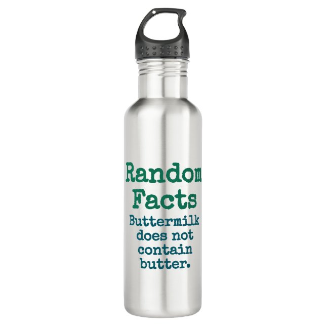 Garrafa O Leitelho Não Contém Manteiga - Fato De Trivia (Frente)